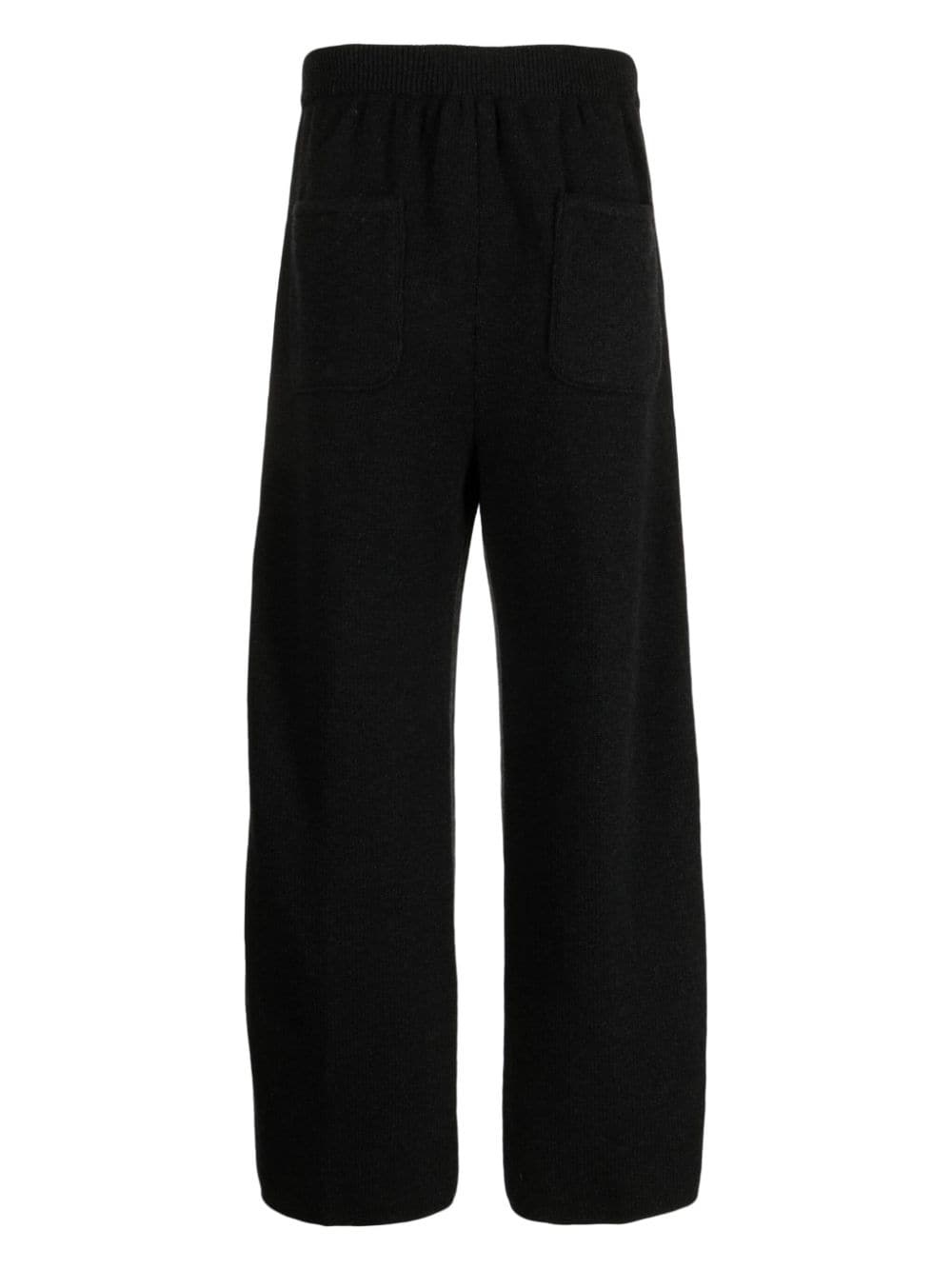 drawstring waist straight-leg trousers - 2