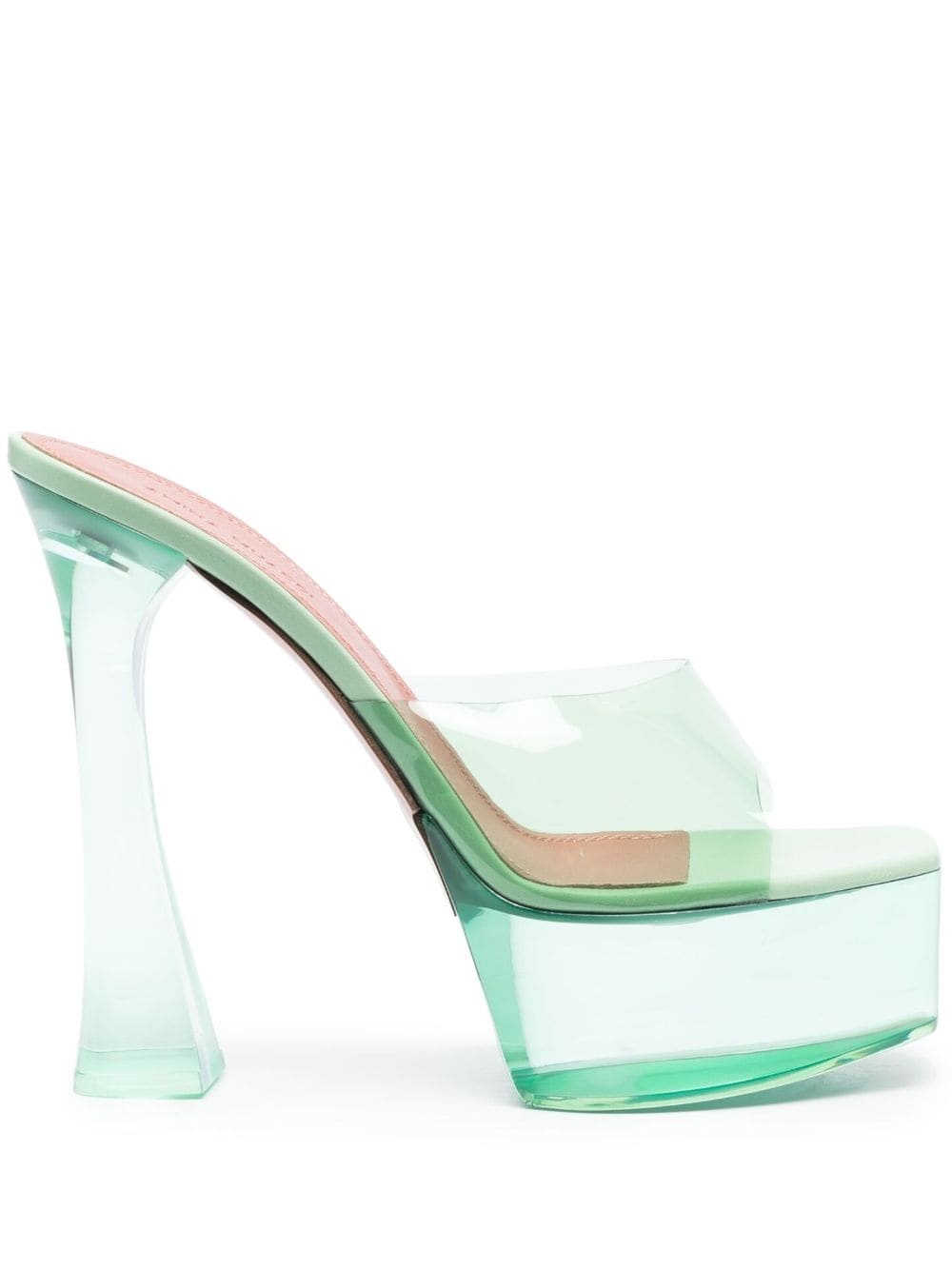 Dalida Glass 145mm platform sandals - 1