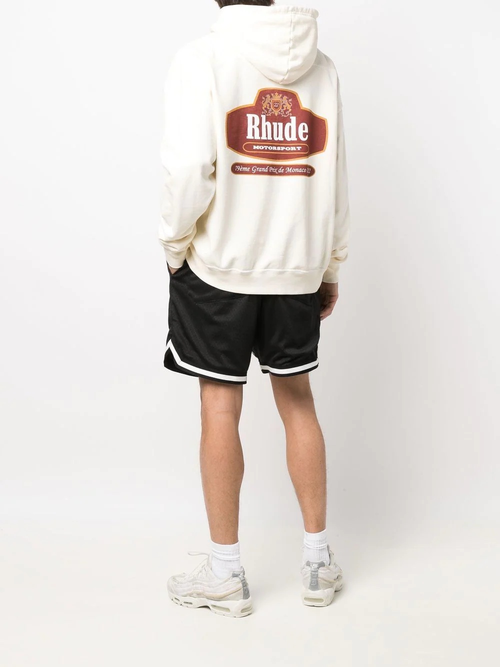 logo-print relaxed hoodie - 1