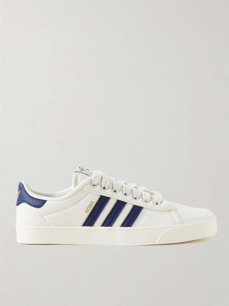+ Noah Adria Leather-Trimmed Canvas Sneakers - 1