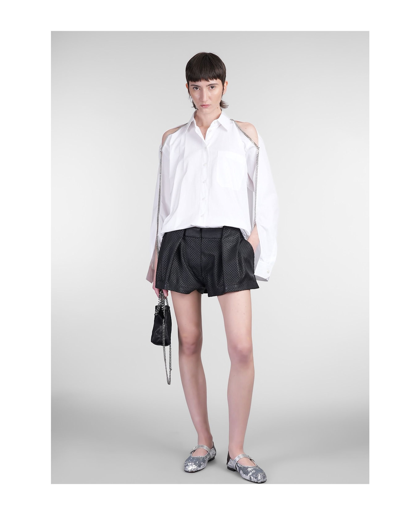 Shorts In Black Viscose - 2