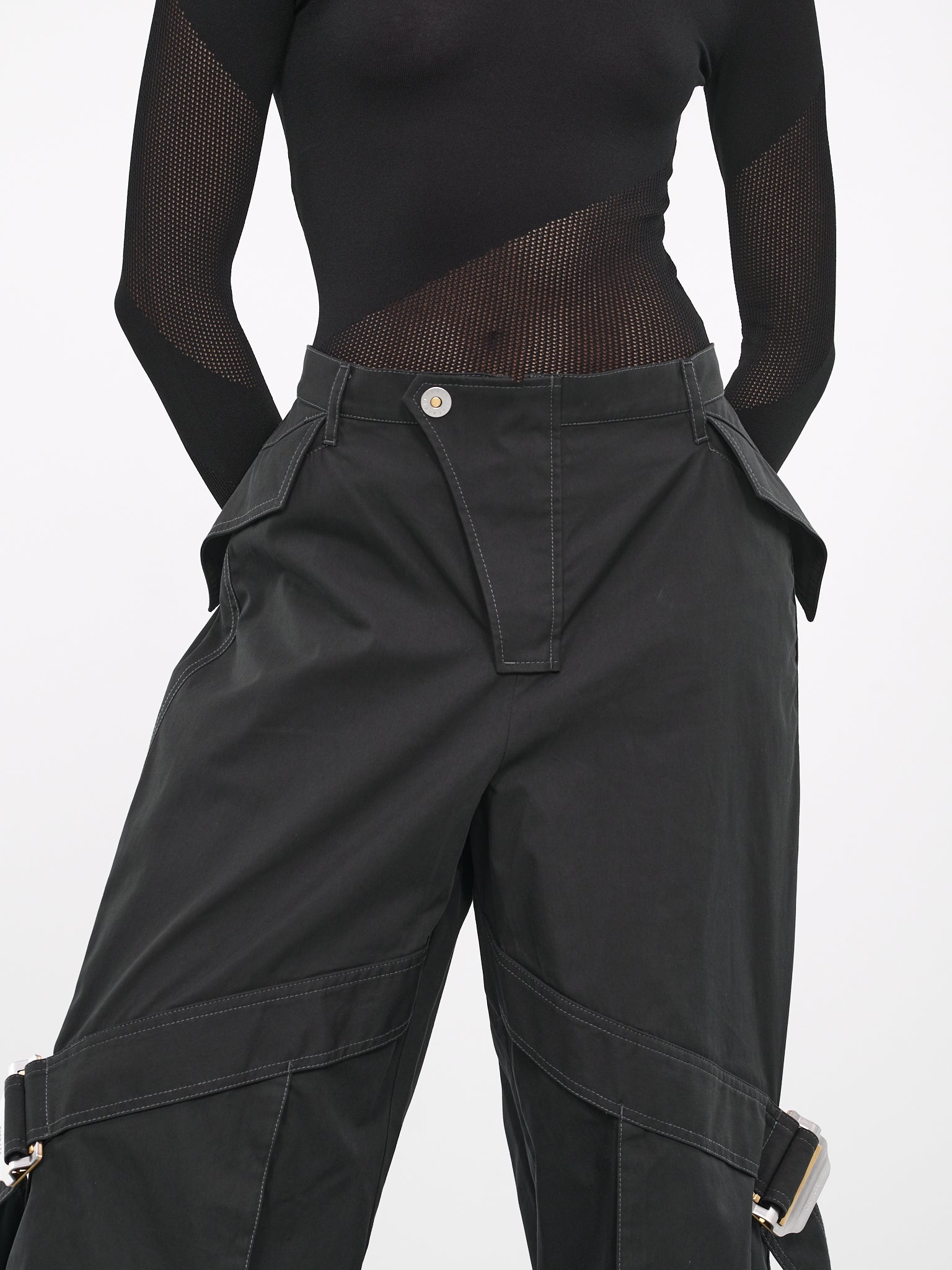 Belted Pocket Pants - 4