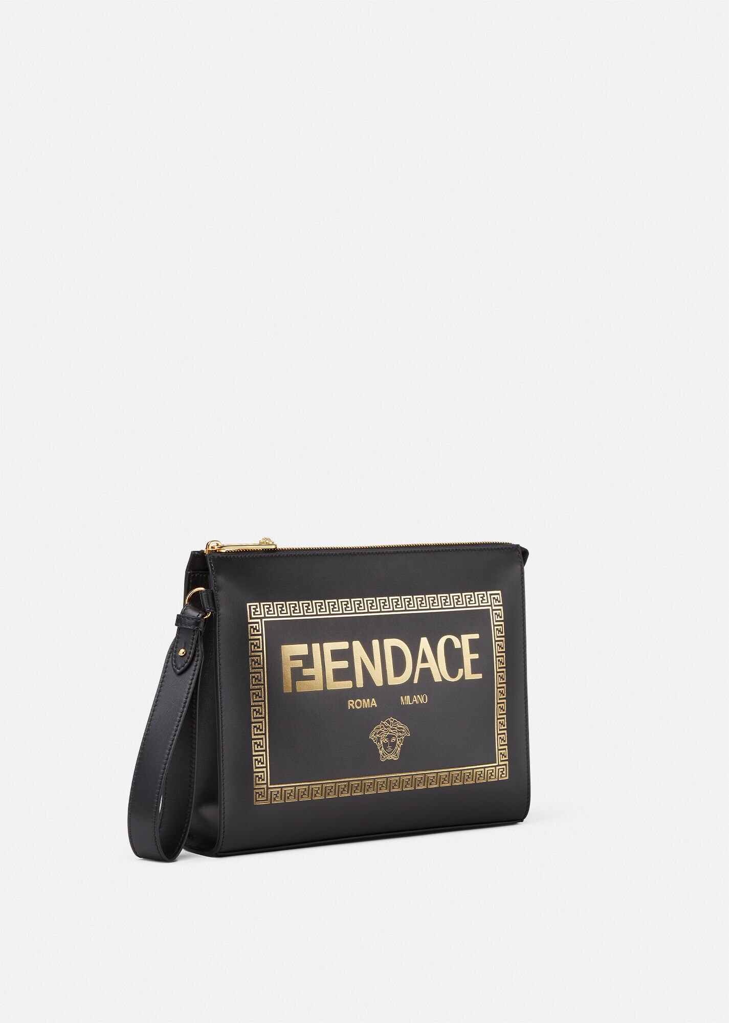 Fendace Logo Leather Pouch - 2