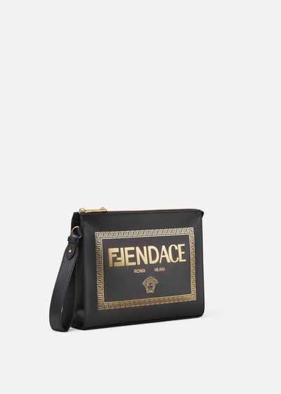 VERSACE Fendace Logo Leather Pouch outlook