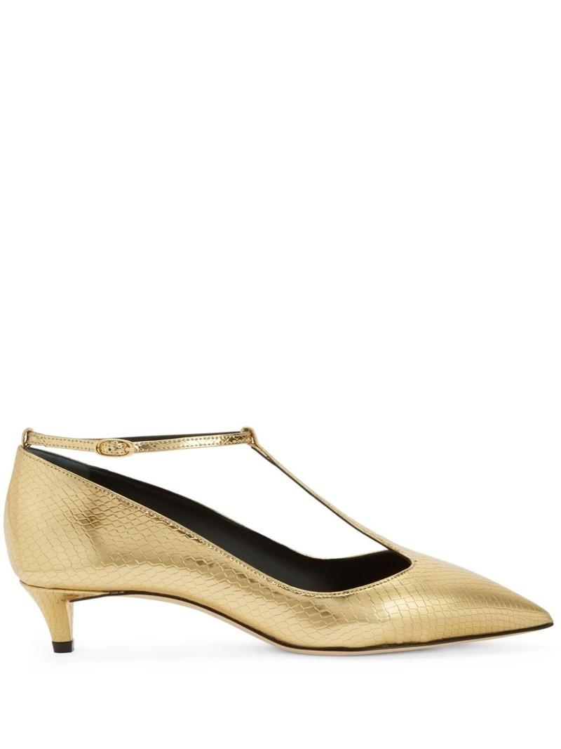 Olivia snakeskin-effect sandals 1