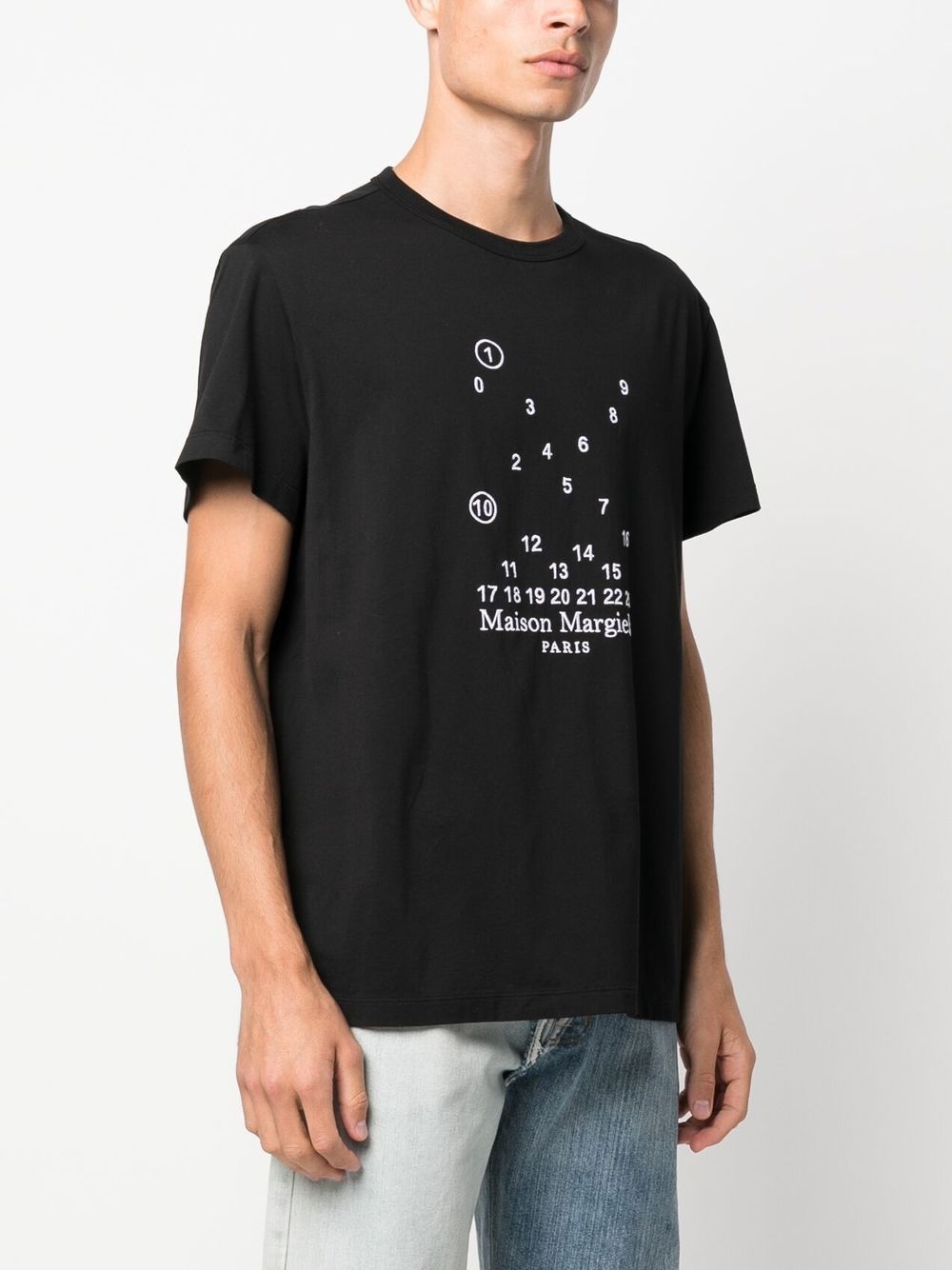 Maison Margiela graphic-print short-sleeve T-shirt | REVERSIBLE