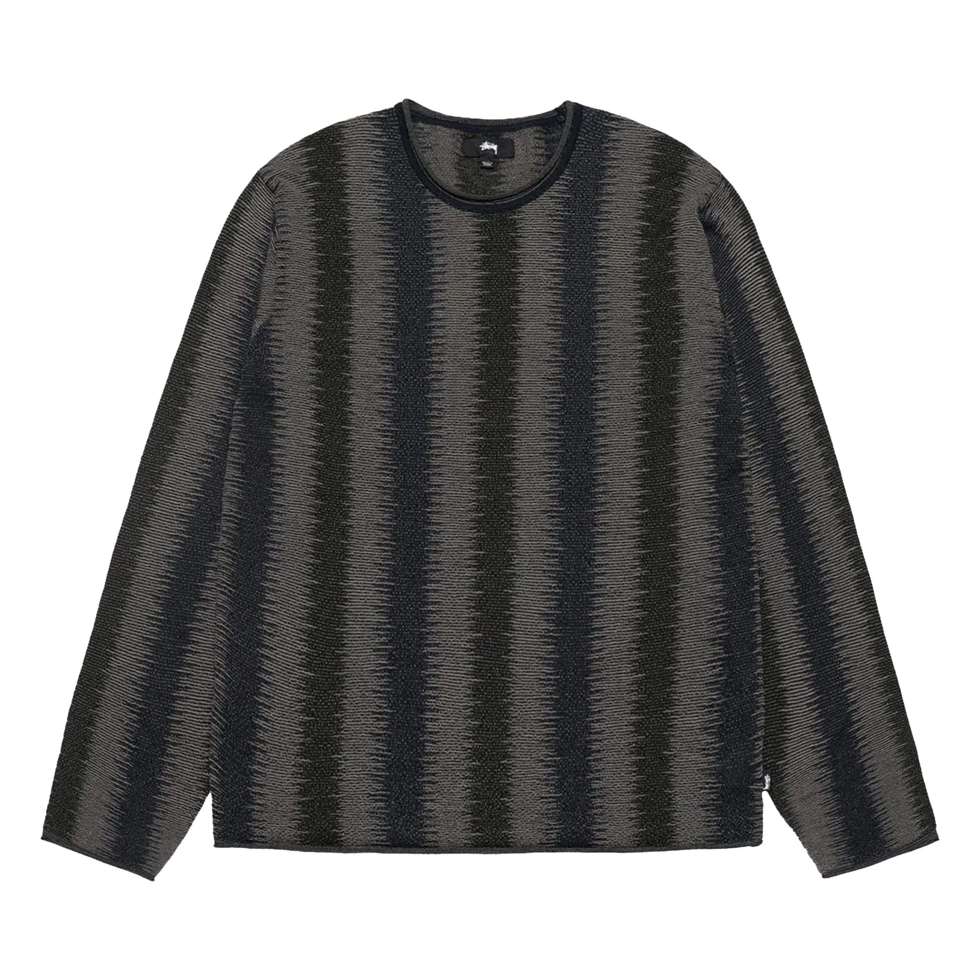 Stussy Shadow Stripe Sweater 'Olive' - 1