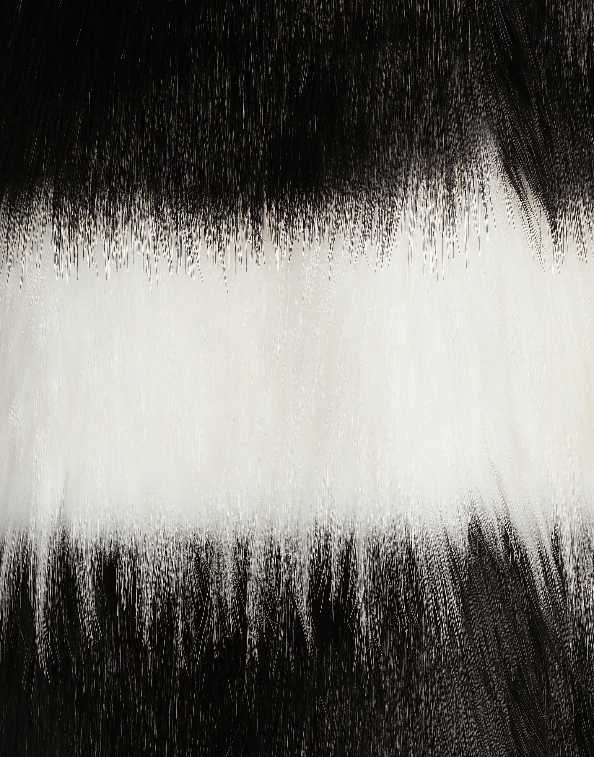 Striped faux fur coat - 3