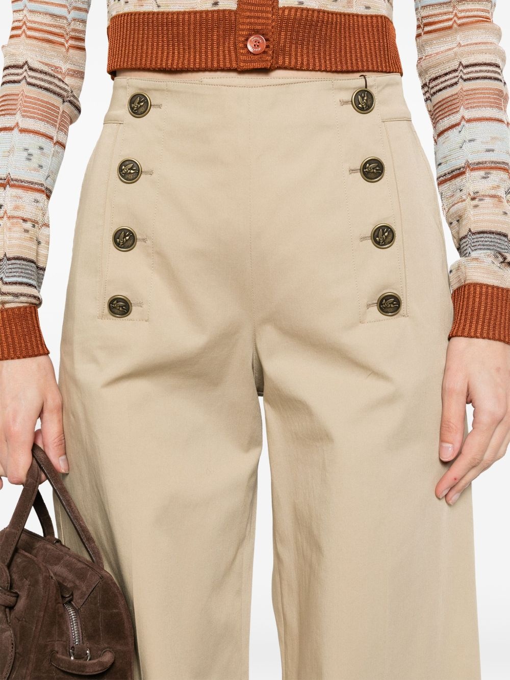 panel-detail trousers - 5