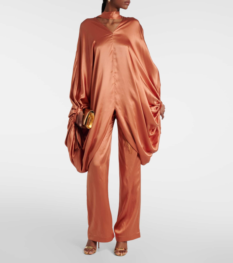 Taller Marmo Verdi silk satin wide-leg pants outlook