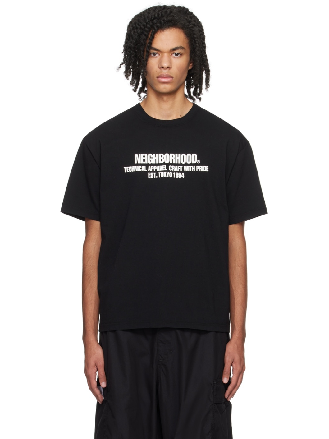 Black Printed T-shirt - 1