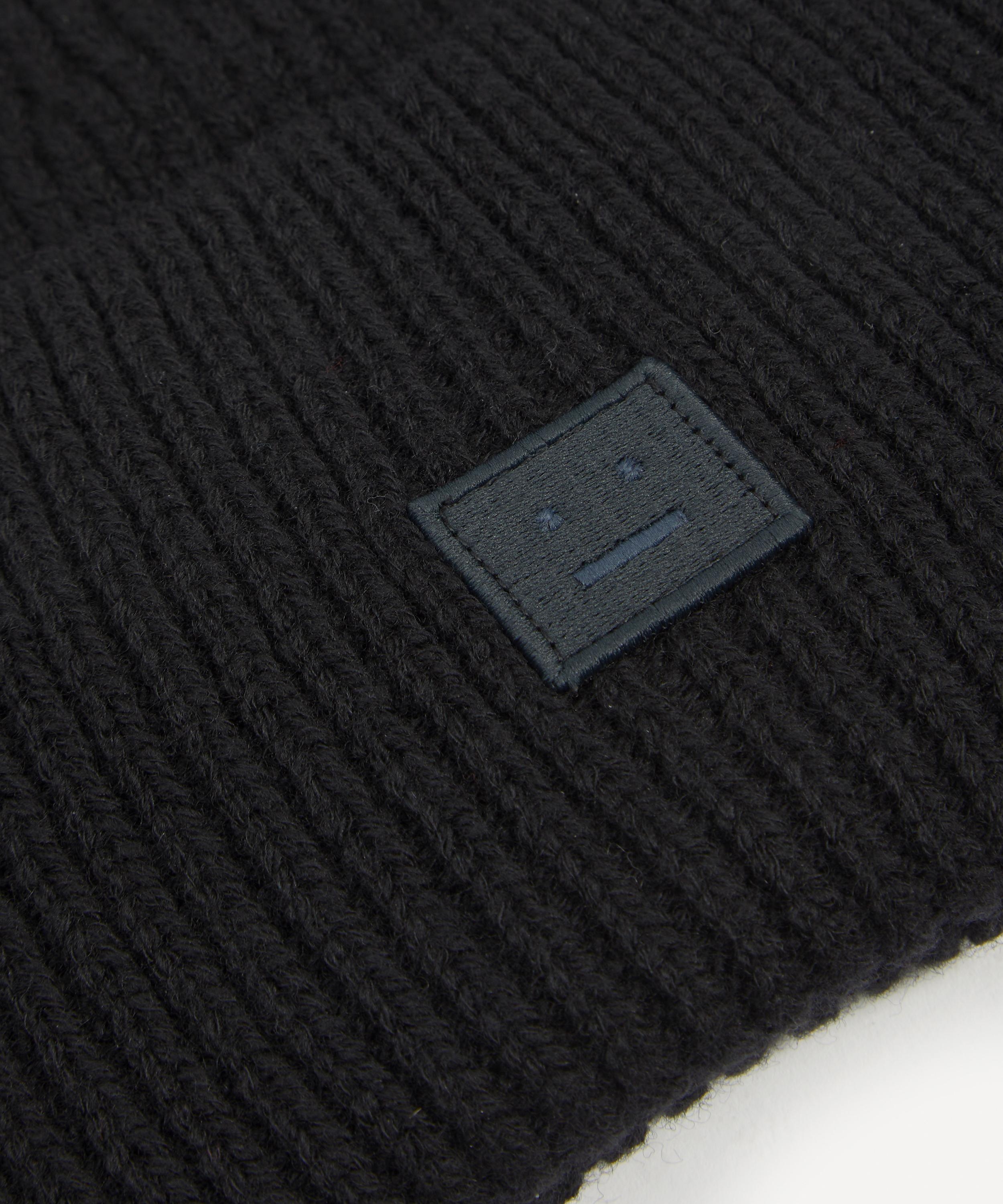 Small Face Logo Wool Beanie Hat - 3