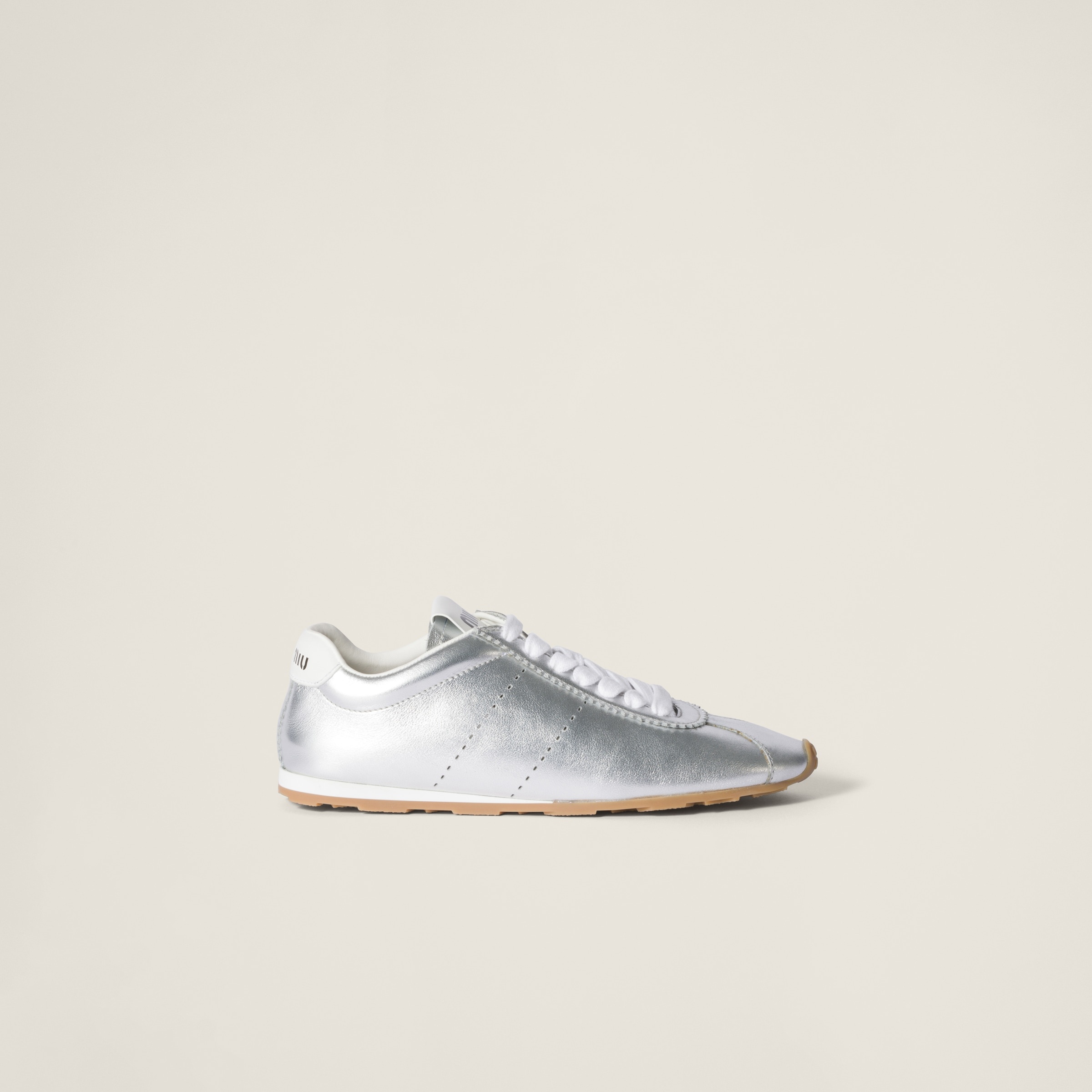 Miu Miu Plume mordoré calfskin sneakers | REVERSIBLE
