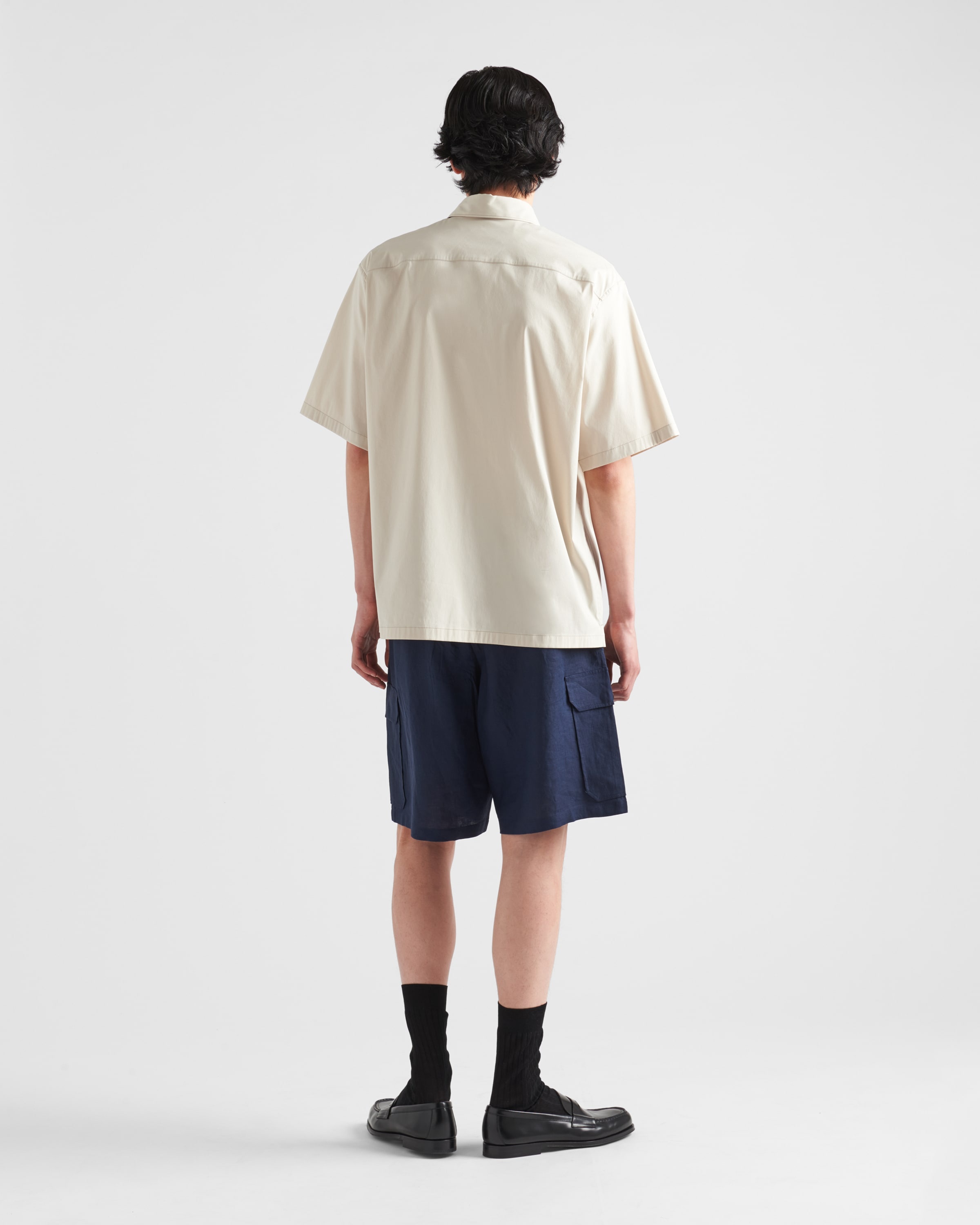 トップス PRADA | Short-sleeved cotton shirt M Prada Men's Short-Sleeved Cotton Shirt | Neiman Marcus