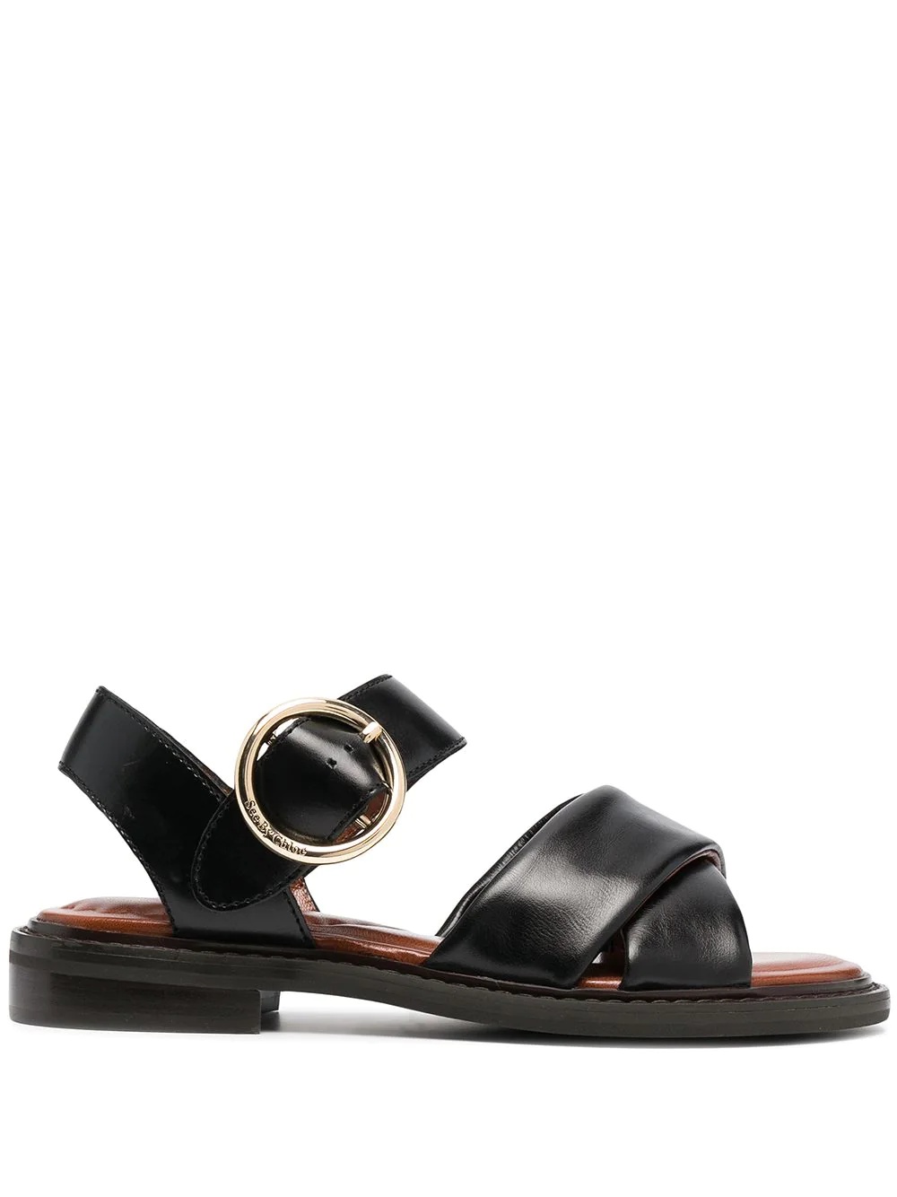 crossover-strap sandals - 1