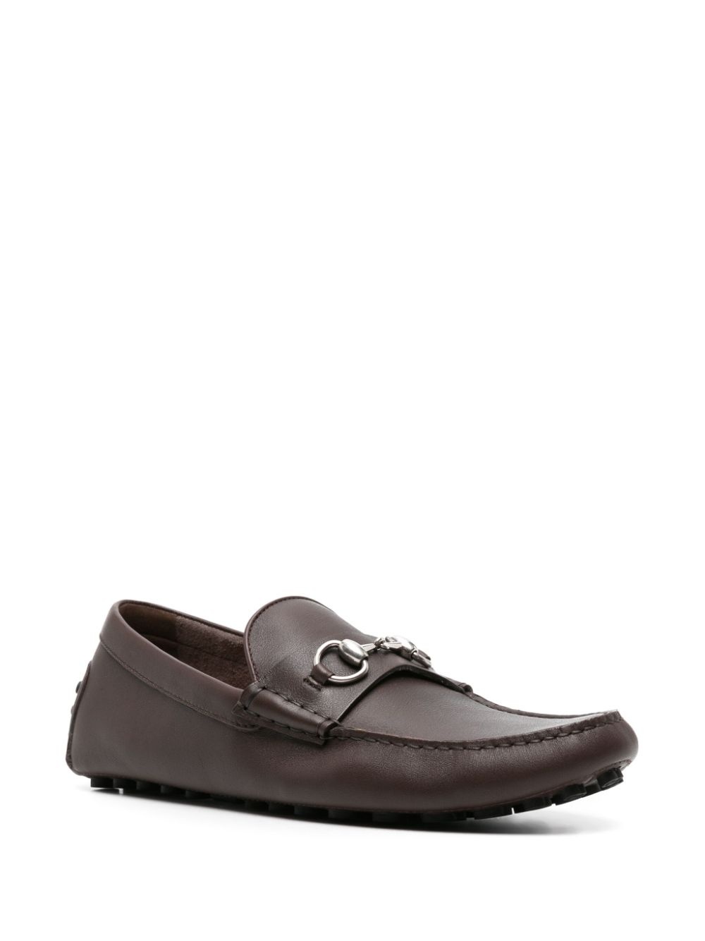 Horsebit leather driving loafers - 2
