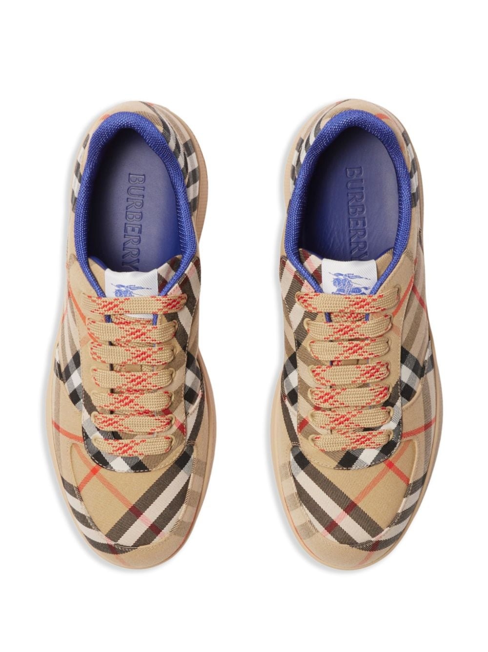 Box checked sneakers - 4