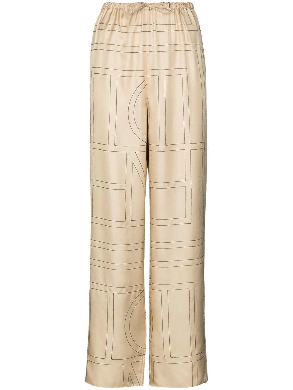 Vizelle monogram-print trousers - 1