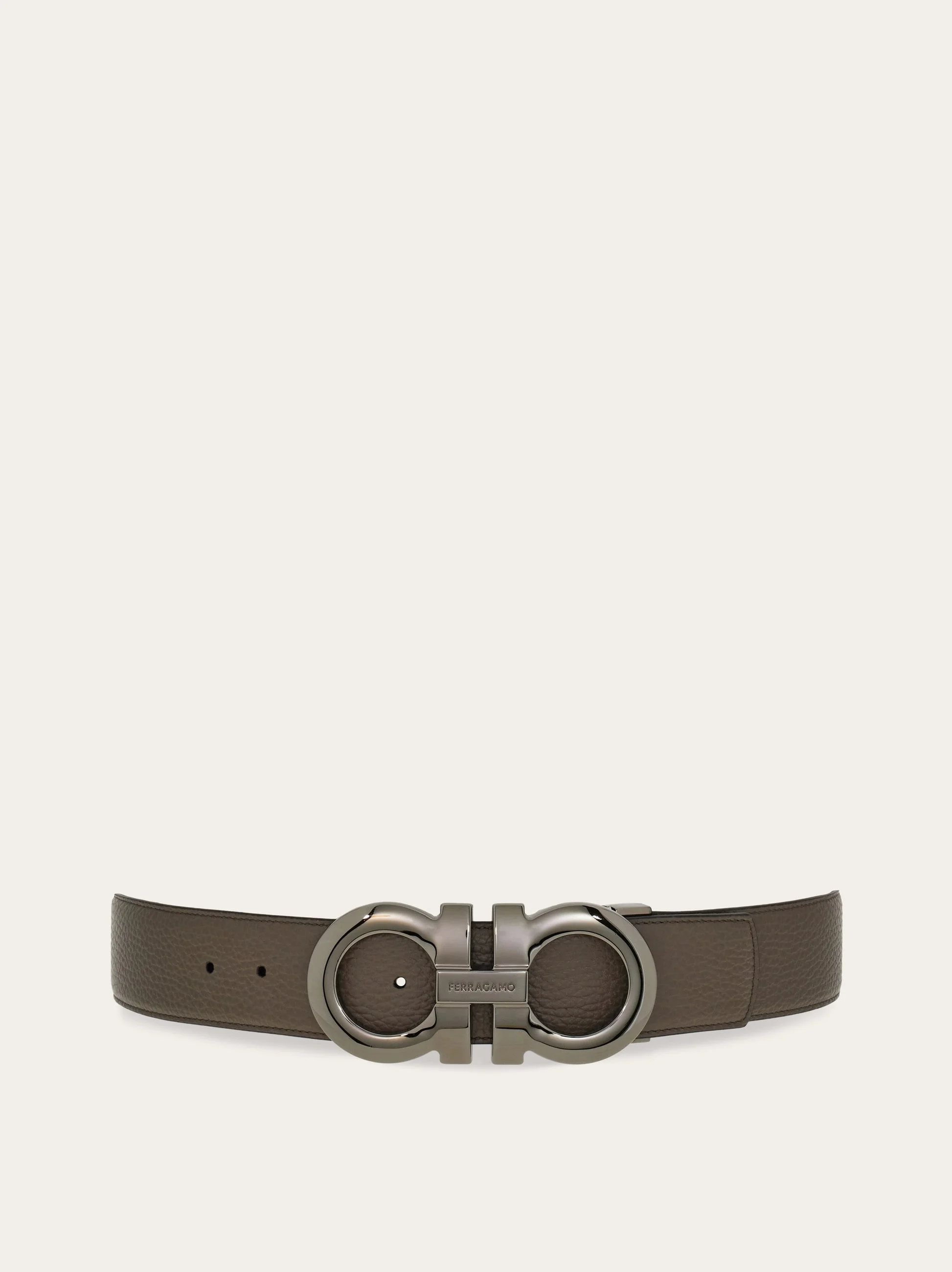 Reversible and adjustable Gancini belt - 1