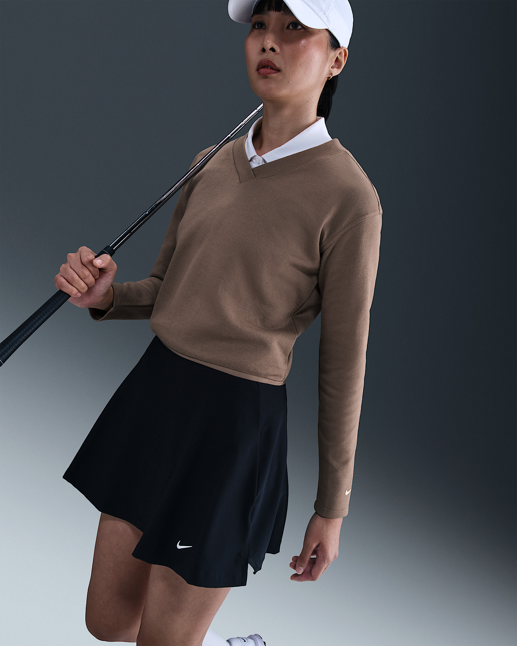 Nike Women's V-Neck Long-Sleeve Golf Top - 3