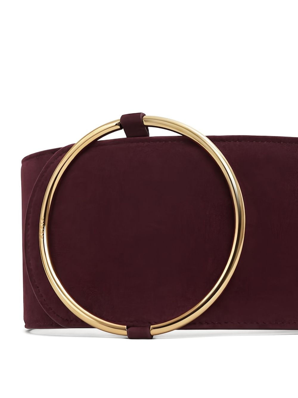 ring-buckle suede belt - 3