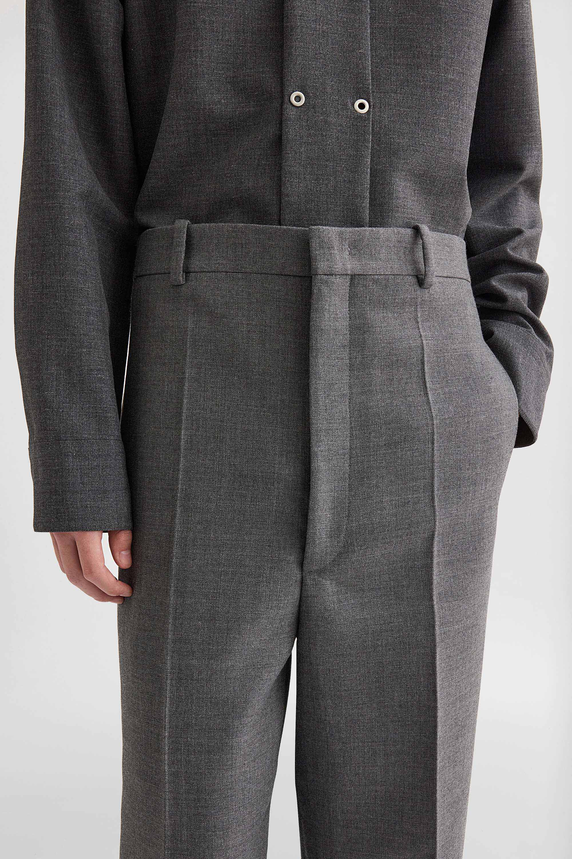 Wool Gabardine Trousers - 2
