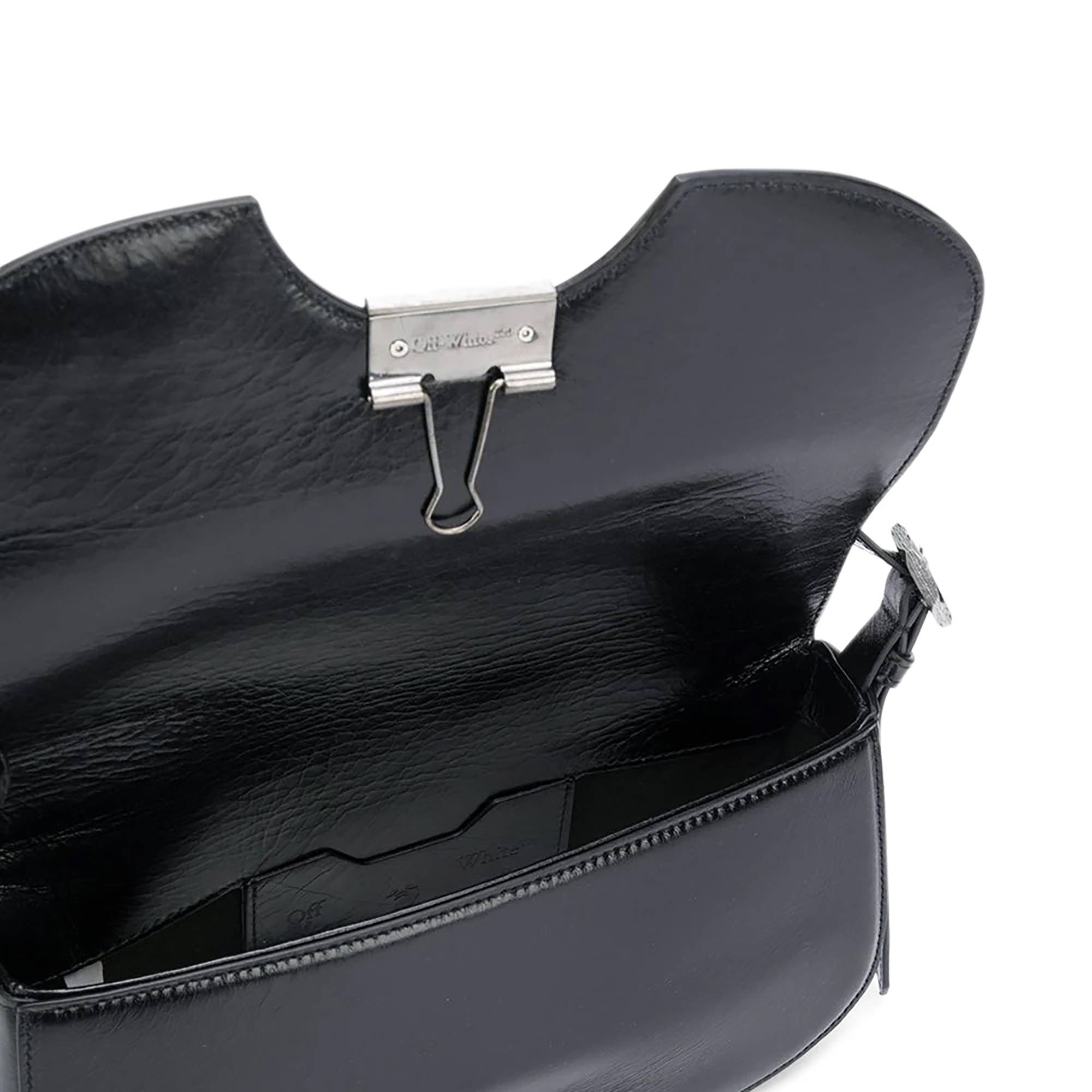 Off-White Swiss Flap Shoulder Bag 'Black' - 3