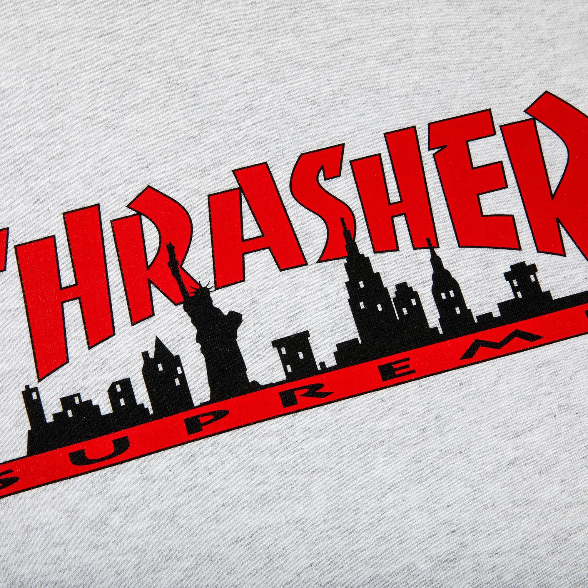 Supreme x Thrasher Skyline Tee 'Ash Grey' - 2