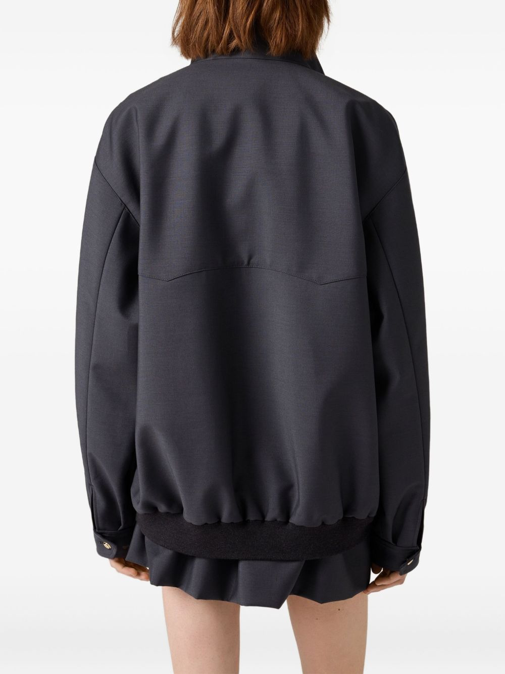 Bonded logo-detail drawstring skirt - 4