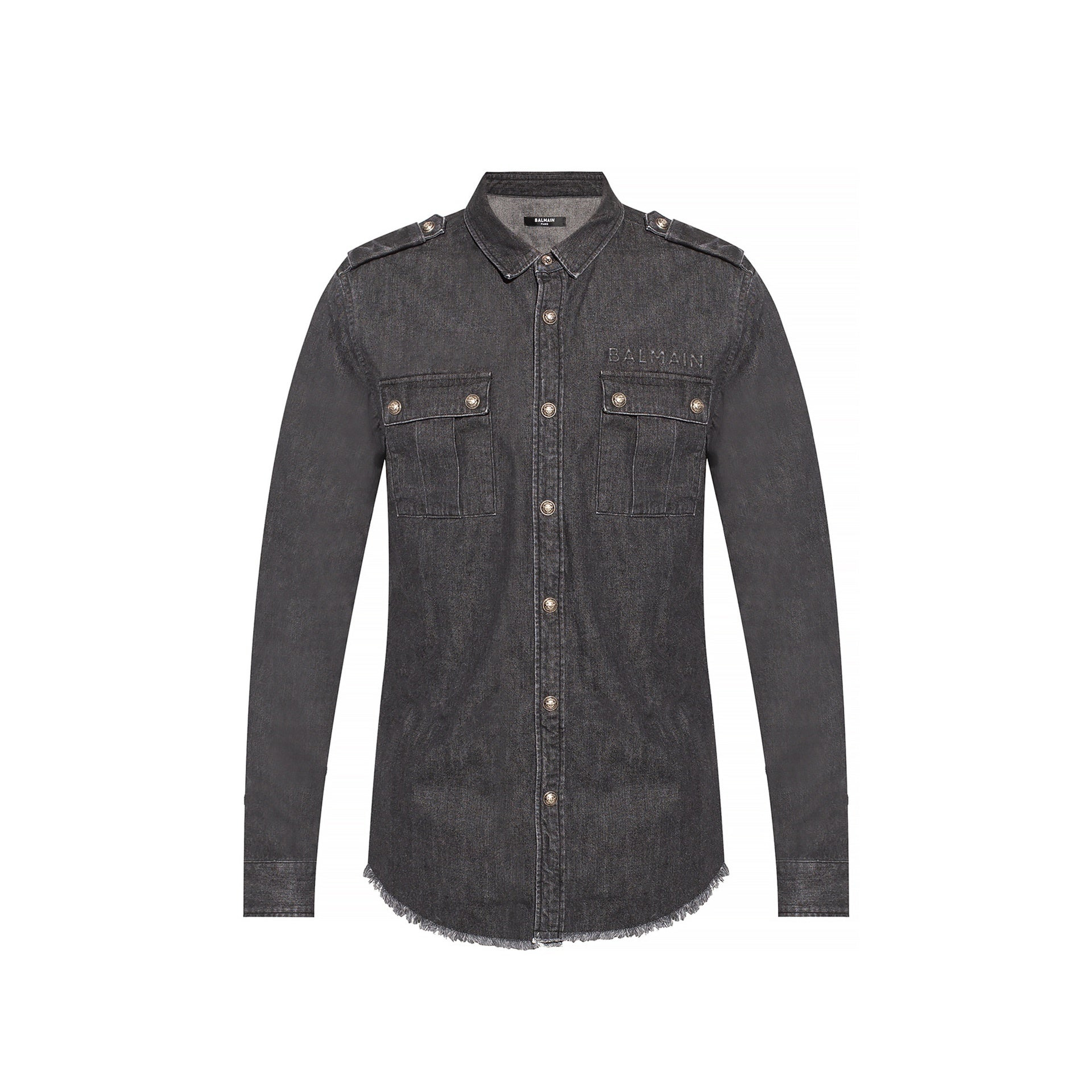 Balmain Cotton Denim Shirt Men - 5