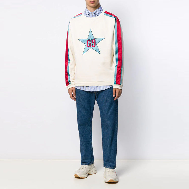 Gucci Unisex Sweat Street Style Long Sleeves Cotton Logo White 576065-XJBBQ-9761 - 4