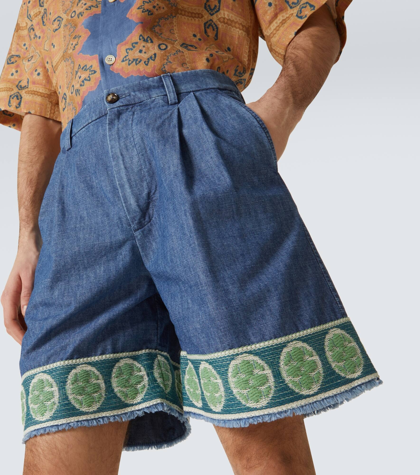 Denim Bermuda shorts - 5