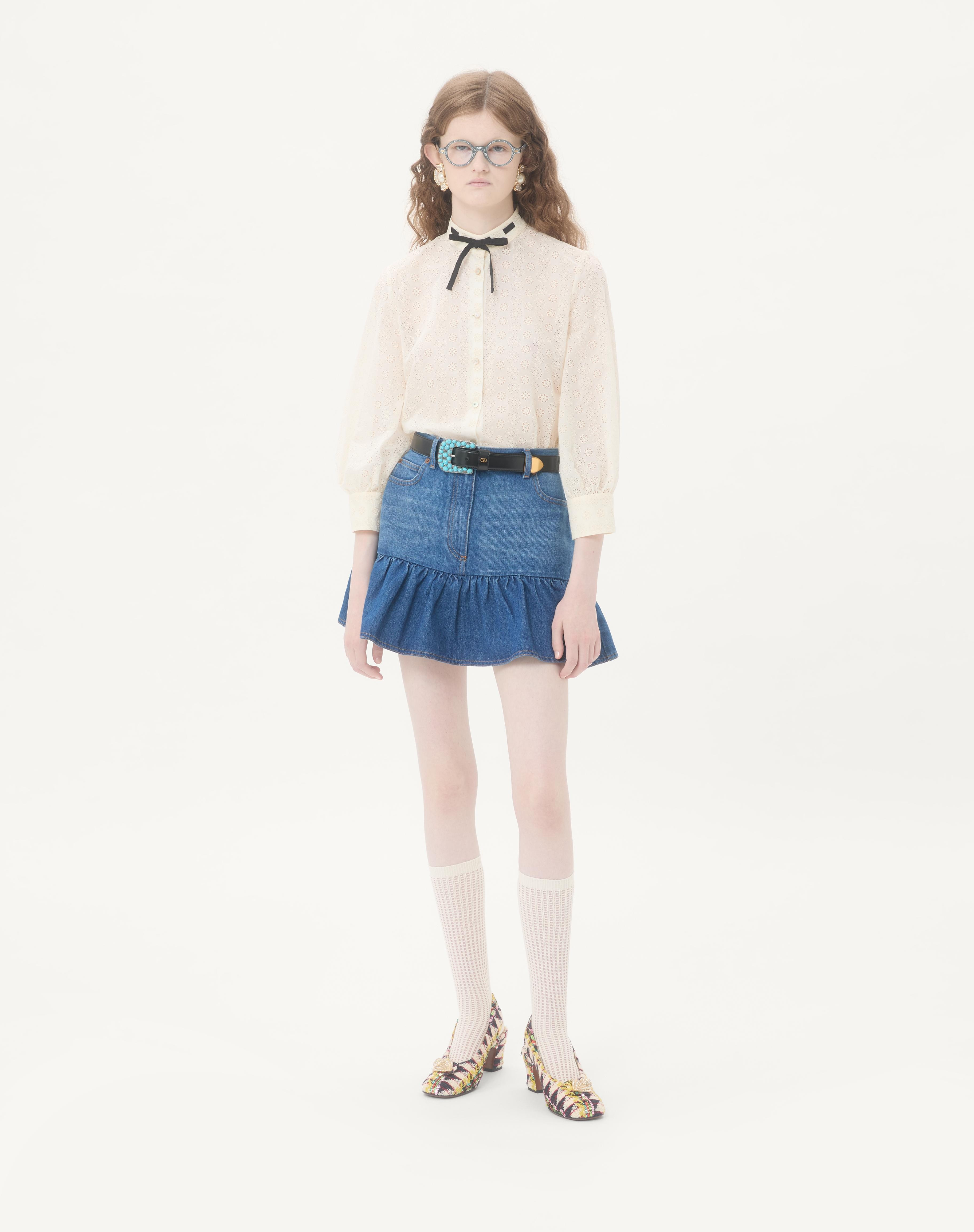 DENIM MINI SKIRT - 2