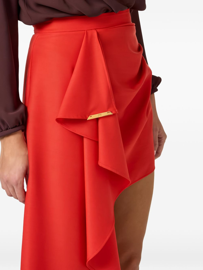 Cool asymmetric draping skirt 5