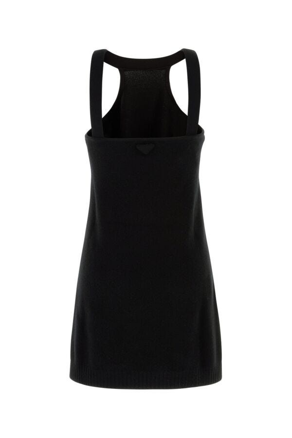 Prada Prada Women Black Wool Mini Dress | luosophy | REVERSIBLE