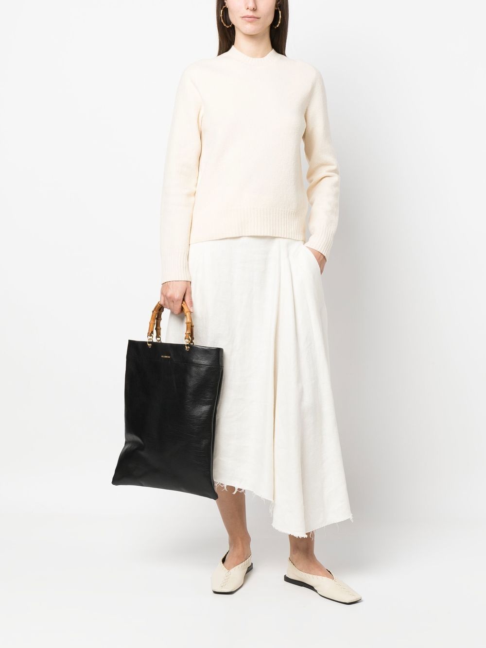 wool crew neck jumper - 2