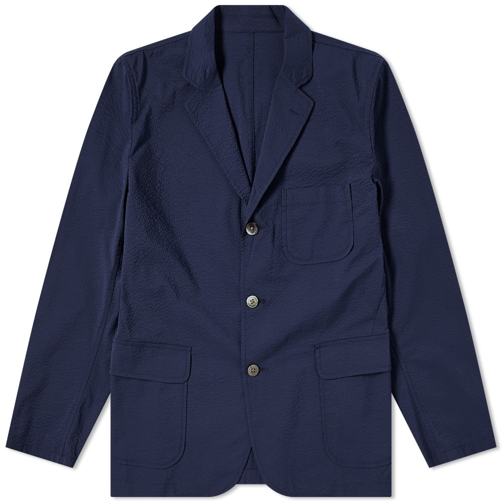 Beams Plus 3 Button Seersucker Blazer - 1