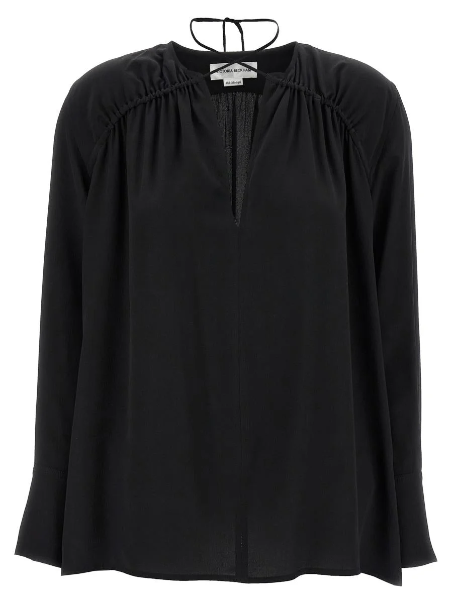 Victoria Beckham 'Gather Detail Tie' Blouse - 1