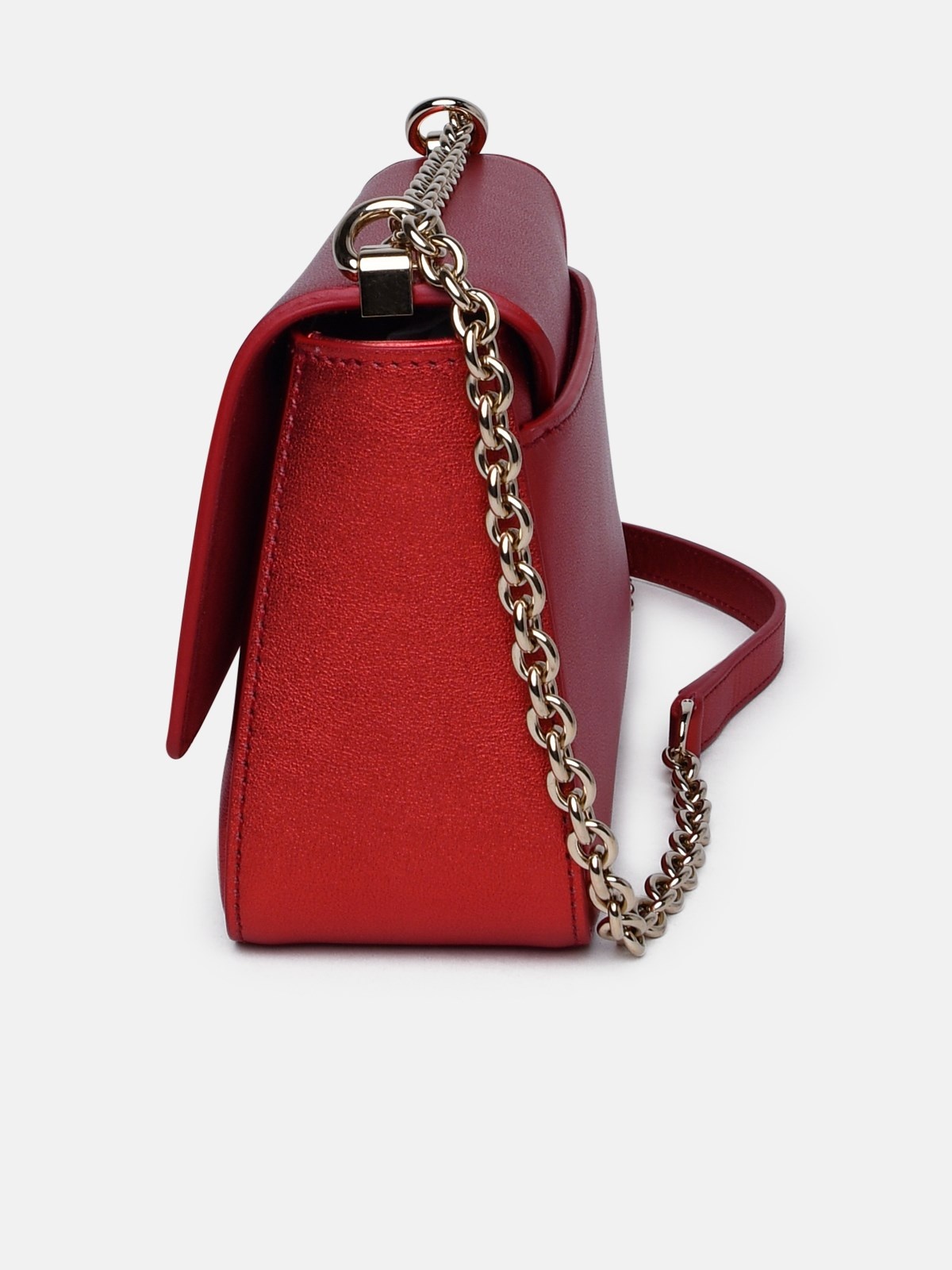 RED LEATHER BAG - 2