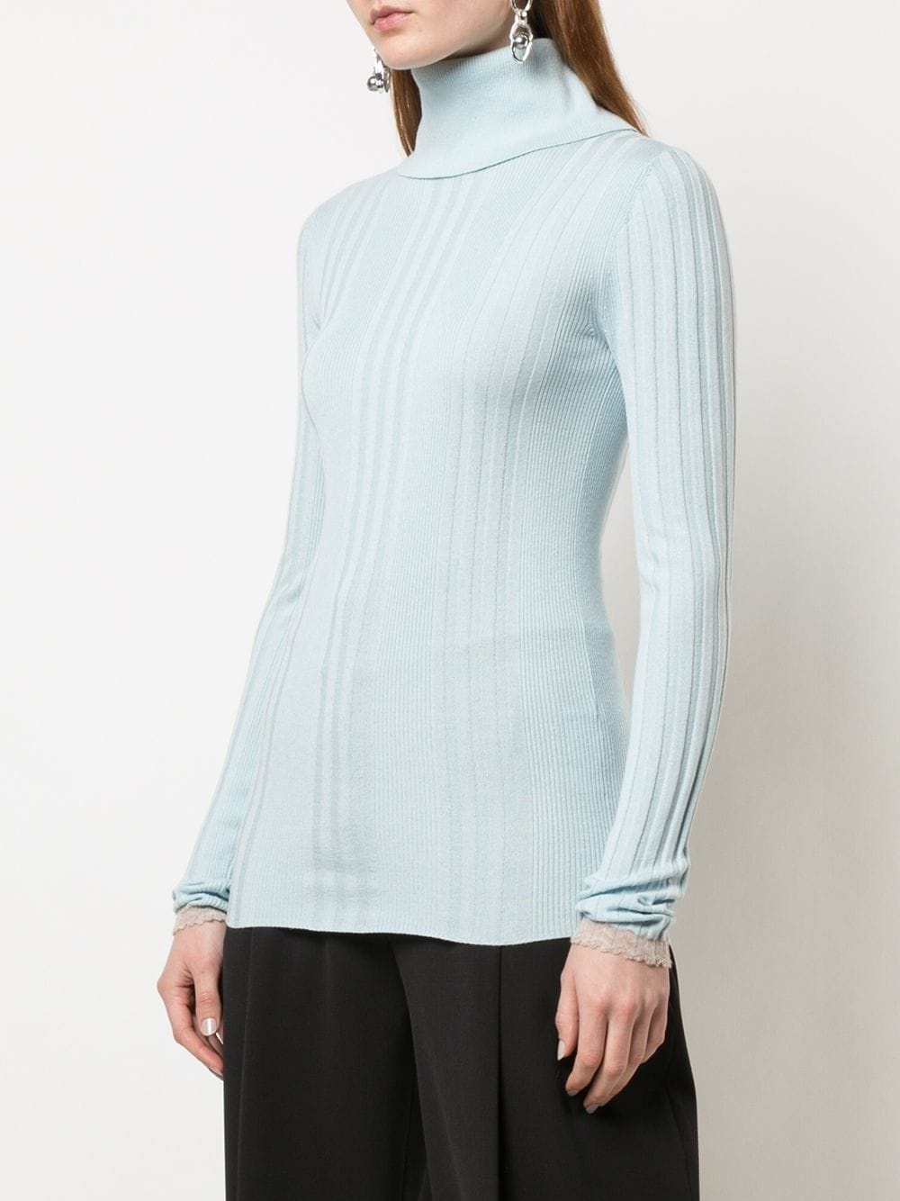 turtleneck knitted top - 3