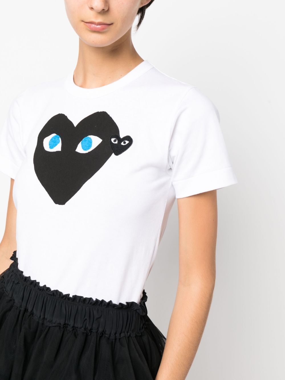heart-print cotton T-shirt - 5