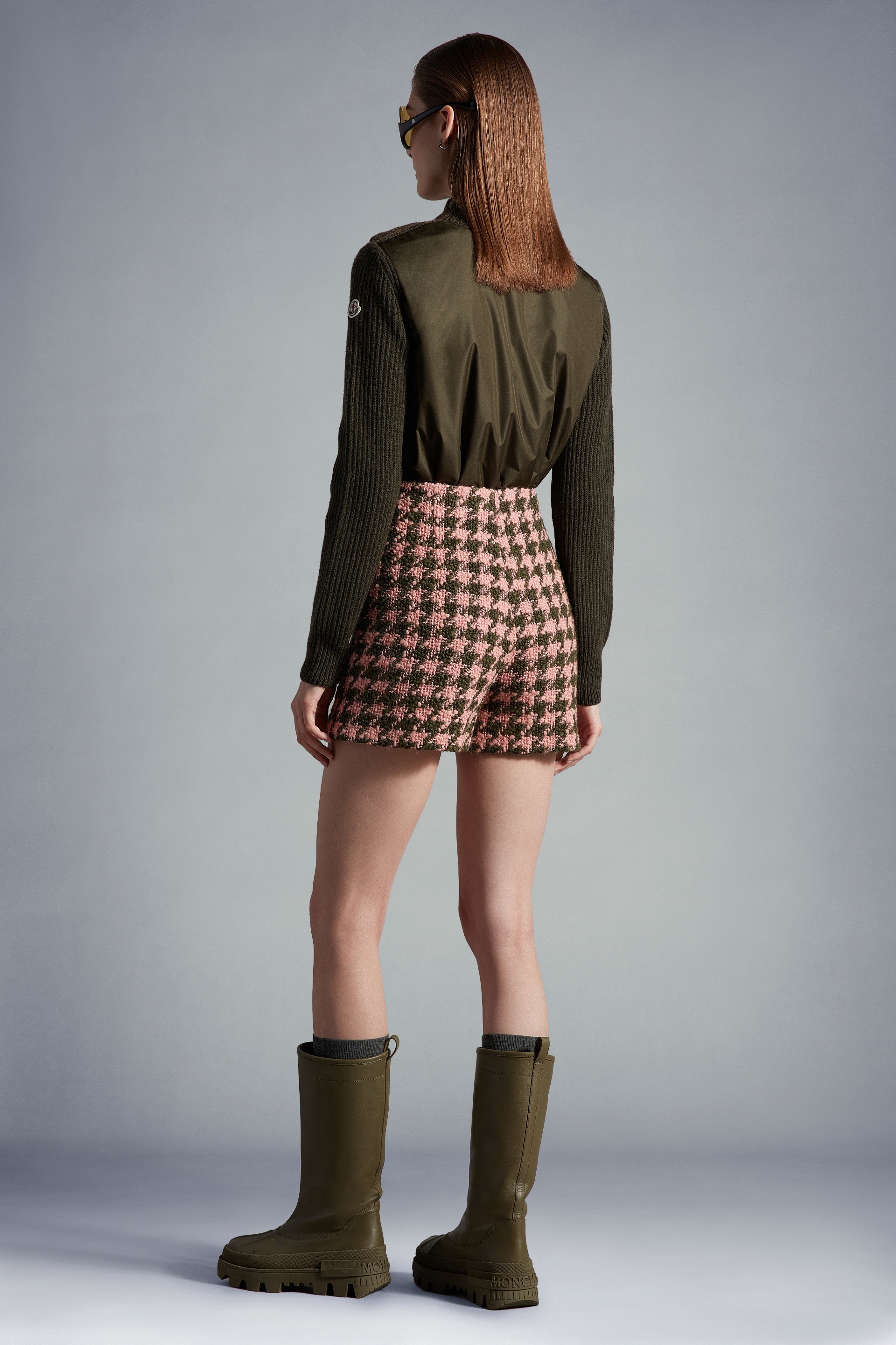 Houndstooth Tweed Shorts - 4