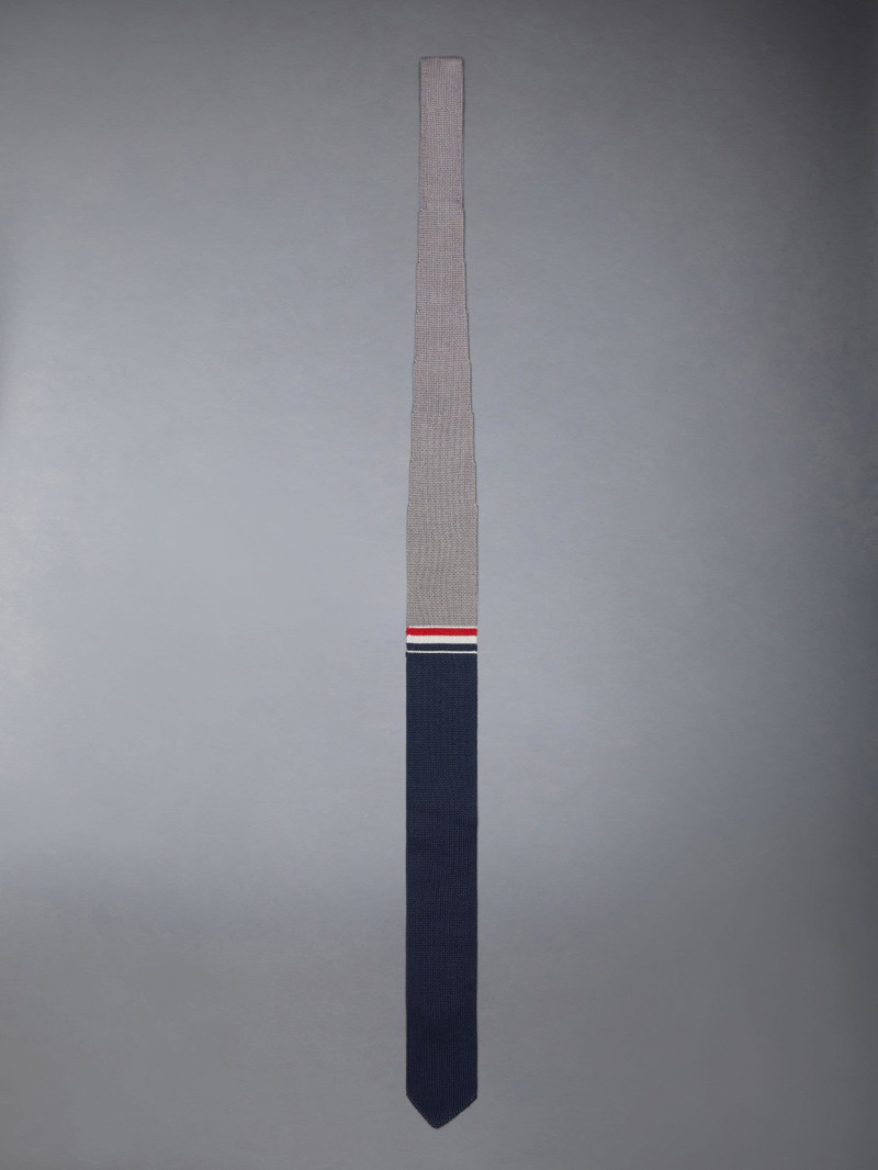 Funmix Silk Knit Striped Tie 1