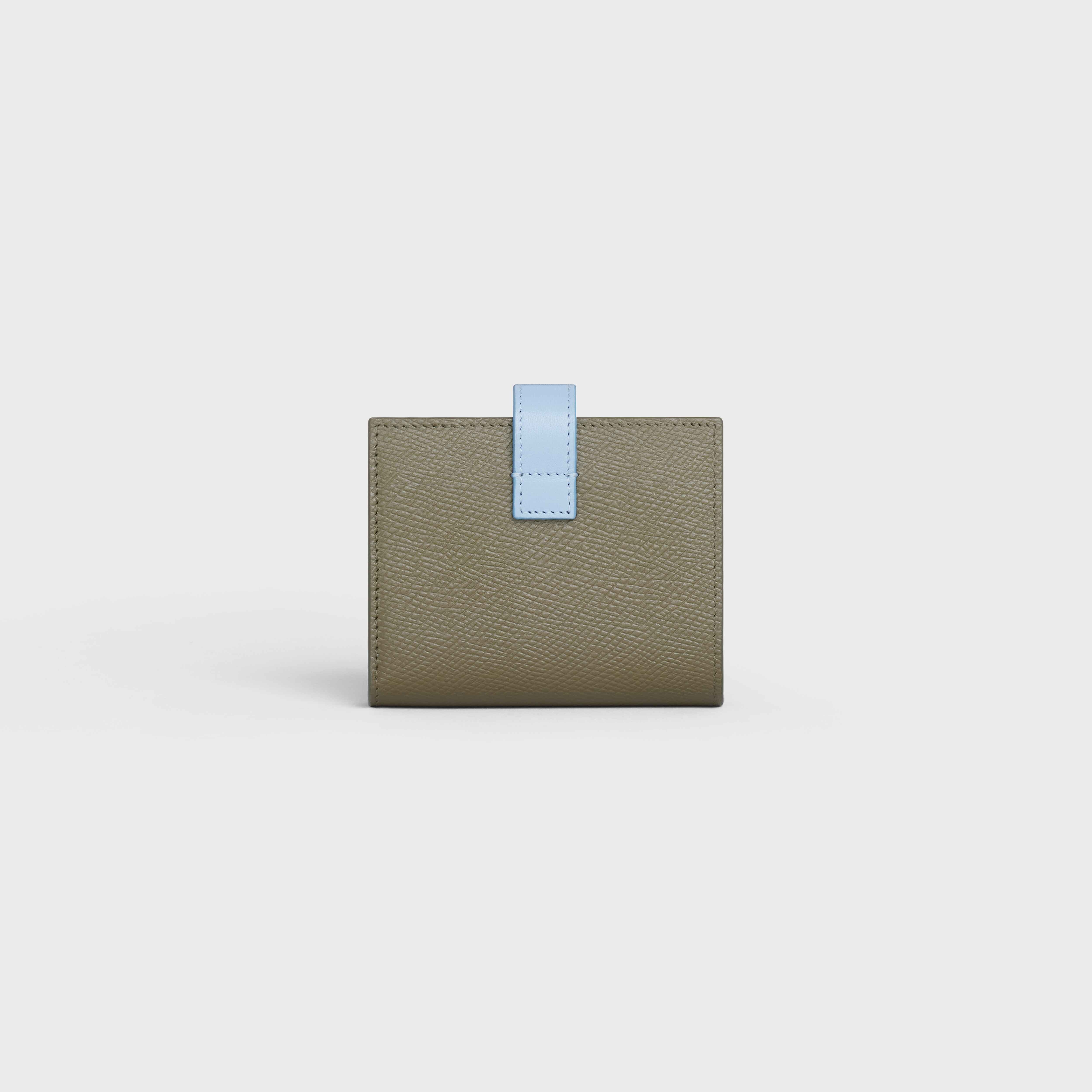 Small Strap Wallet in Bicolour Grained Calfskin - 3