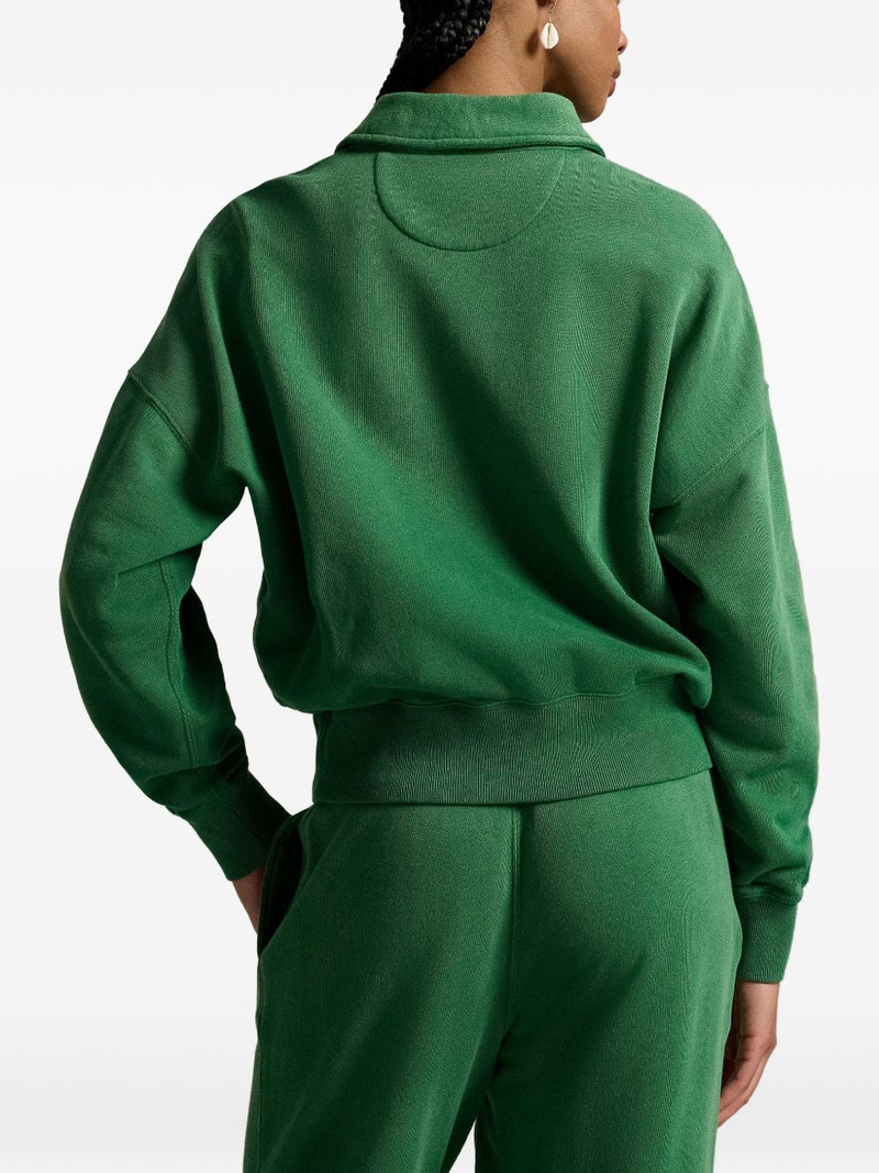 quarter-zip embroidered sweatshirt 4