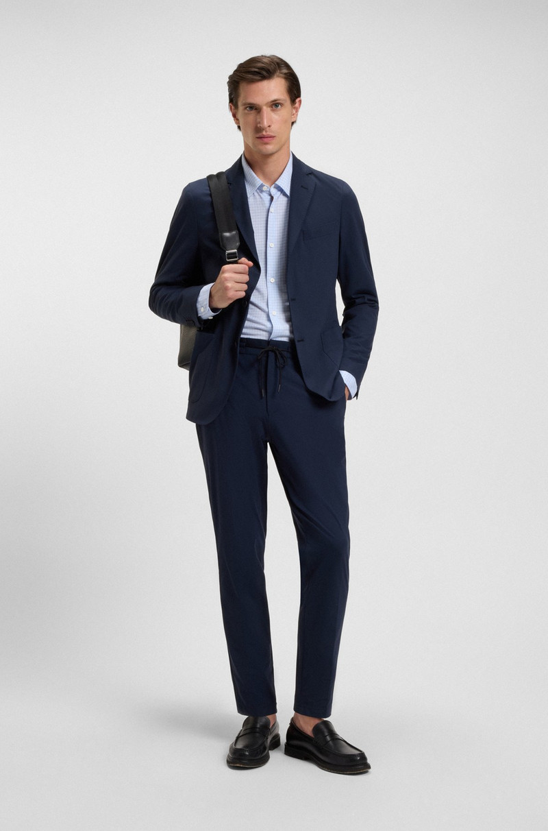 BOSS SLIM-FIT SHIRT IN PRINTED FLEX-WEAVE FABRIC outlook