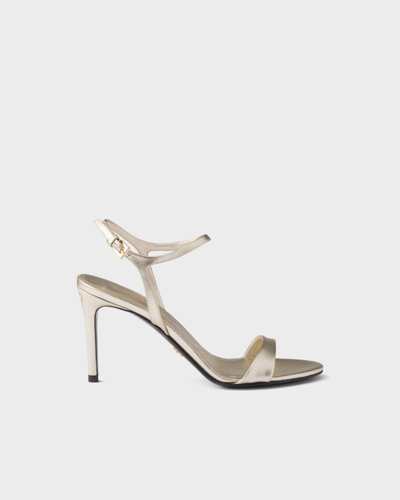 Prada Patent Saffiano leather sandals outlook