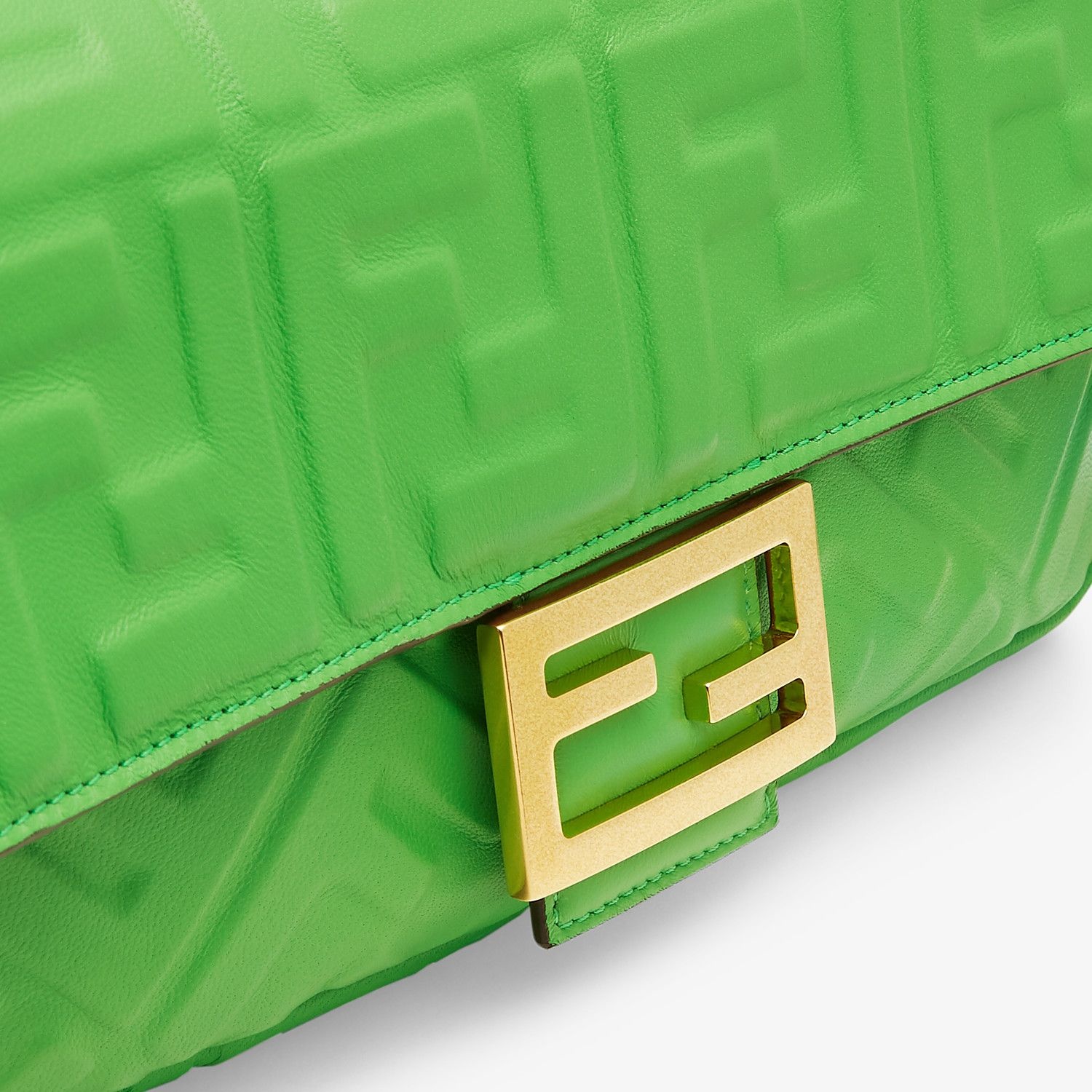 Green nappa leather bag - 6