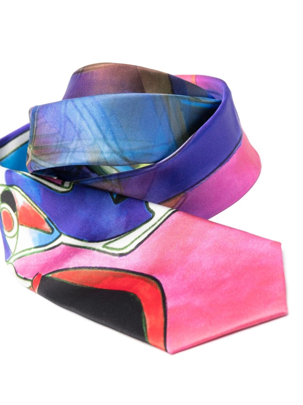 Bauhaus print silk tie - 2