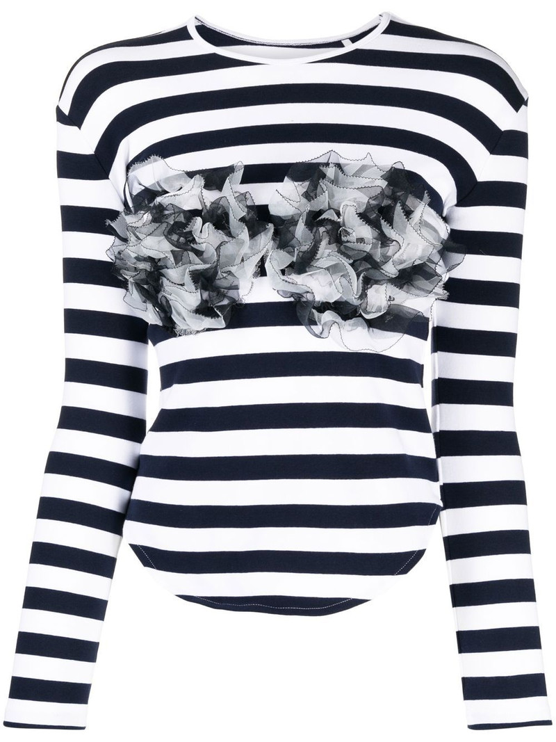 ruffle striped top 1